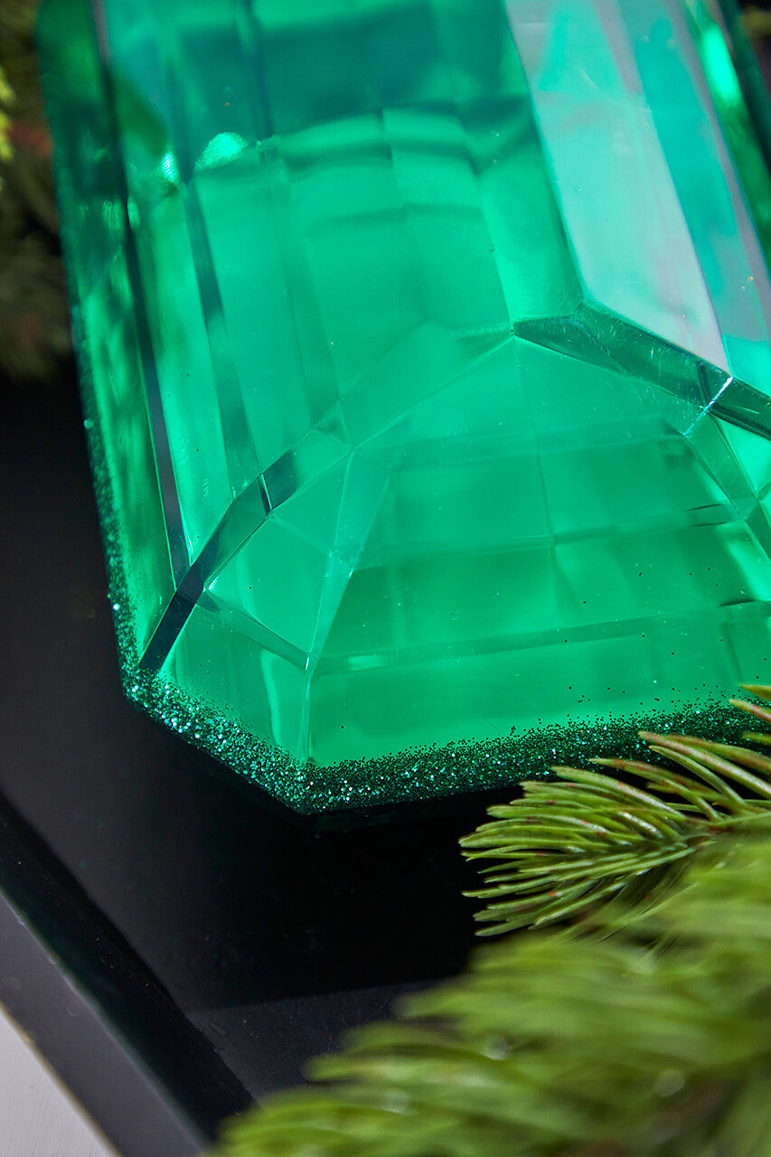 8" Emerald Jewel Ornament