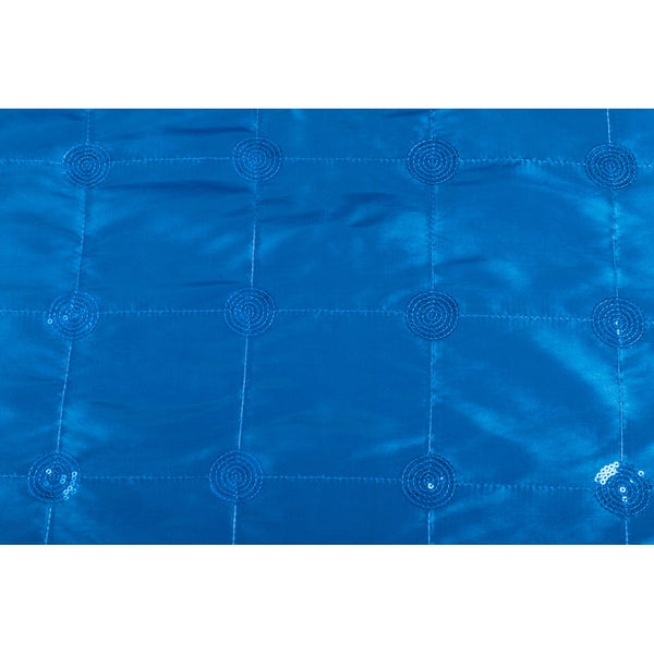 Set Of Ten Sequins Taffeta Napkin 20"x20" - Royal Blue