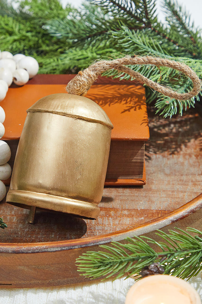 4” Country Gold Bell Ornament