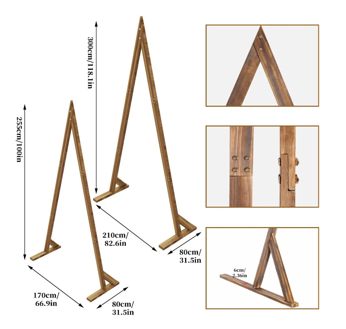 10 FT. Double Triangle Wooden
