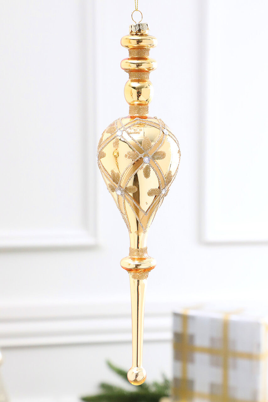 11.8” Glass Finial Ornament