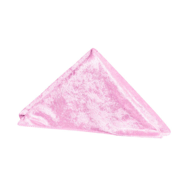 Set of 10 Velvet 20"x20" Linen Napkin - Pink