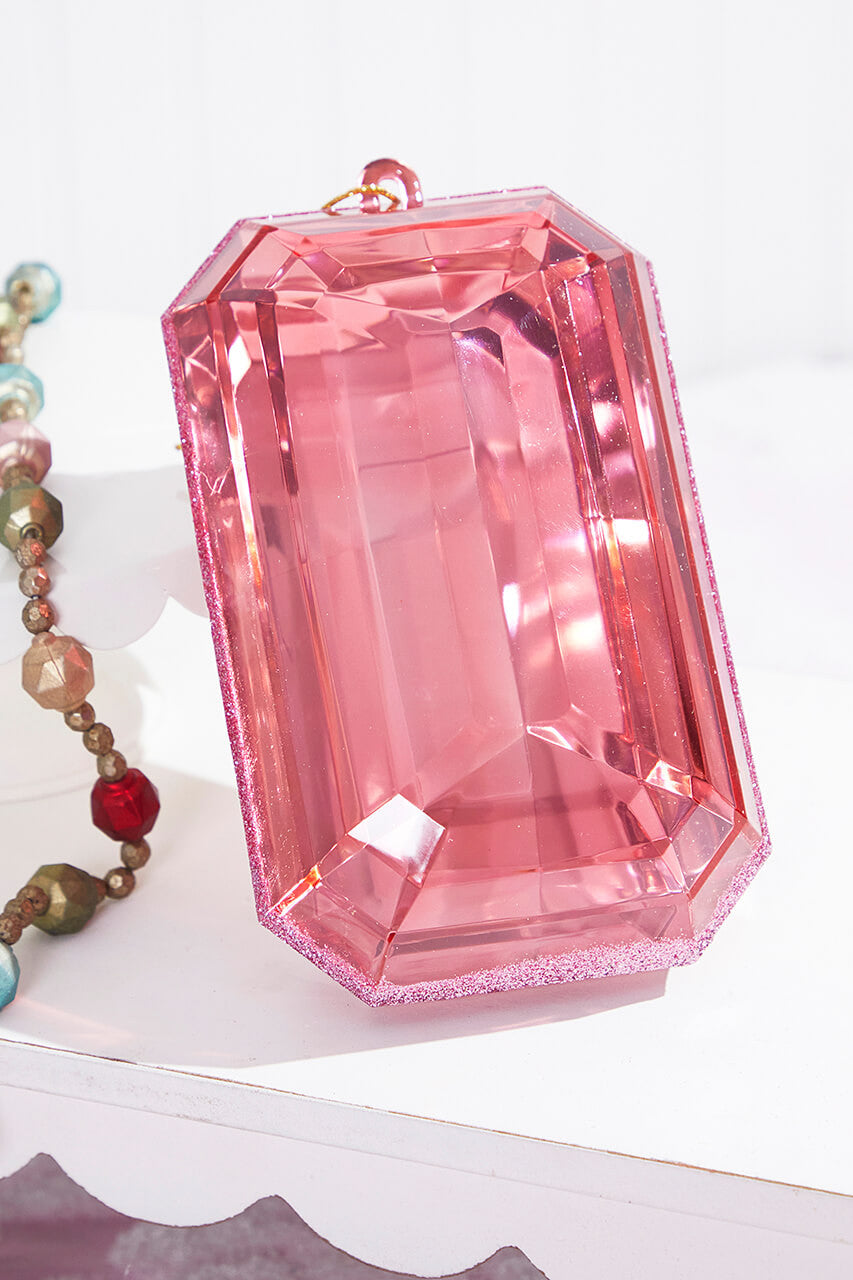 8" Pink Jewel Ornament