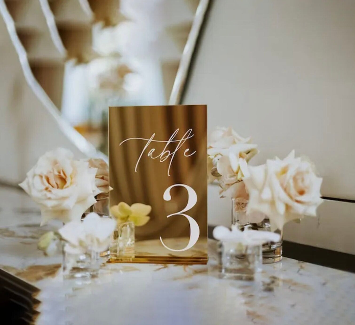 20 Gold Frame Acrylic Freestanding Table Sign Holders, Number Display Stands, Wedding Frames, Event Table Numbers, Anniversary Table, Signs