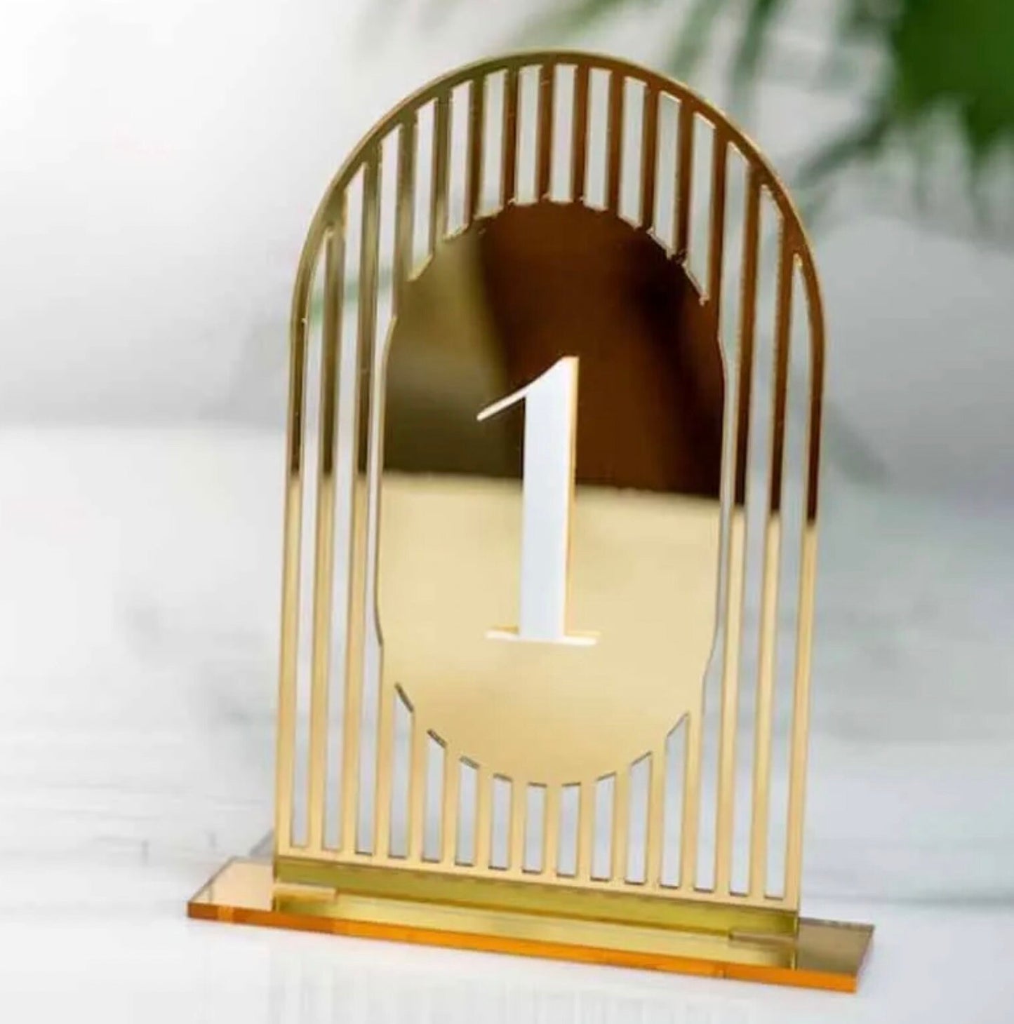 Elegant Gold Frame Acrylic Freestanding Table Sign Holders, Number Display Stands, Wedding Frames, Event Table Numbers, Anniversary Table