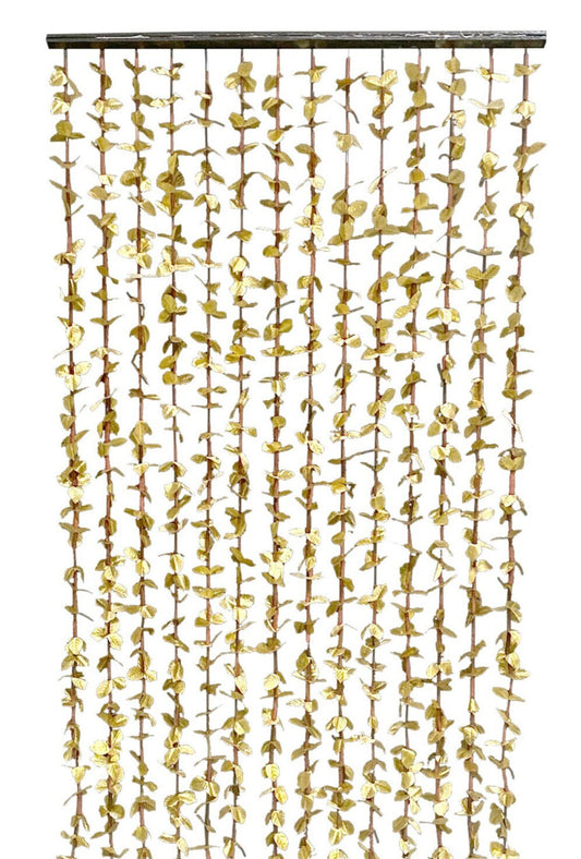 35" Gold Hanging Flower Curtain, Suspended Floral Curtain, Wedding Decor, Metallic Gold Flowers, Hanging Flowers, Wedding Floral Arch