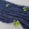 Premium Cheesecloth Table Runner 16FT x 25" - Navy Blue - Image 3