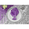 Large Payette Sequin Round 120" Tablecloth - Silver - Image 4