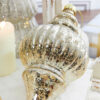 Set of 2 - 10" Mercury Ridged Finial Ornament - Image 2
