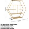 4 FT. Extra Large Gold Metal Tiered Dessert Shelf Display Rack Cake Stand - Image 4