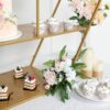 4 FT. Extra Large Gold Metal Tiered Dessert Shelf Display Rack Cake Stand - Image 3