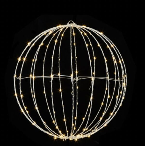 24" Lighted Orb LED Ball Hanging Decorations Outdoor Reception Christmas Fairy Lights Whimsical Lighting Wholesale Magical Romantic Round