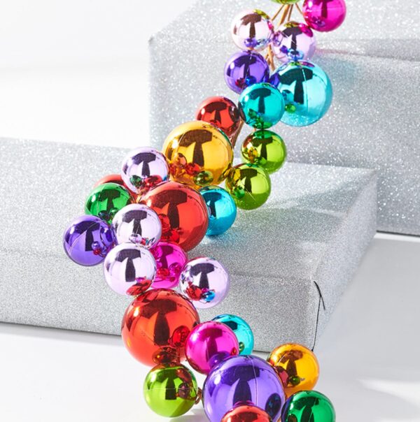 6 FT. Multi Color Ball Garland Christmas Tree Decorations Ornament String Garlands Party Fun Balls Wholesale Whimsical Colorful Rainbow Sale