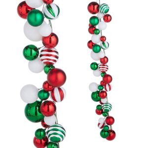 4 FT. Mixed Color Ball Garland Christmas Tree Decorations Ornament String Garlands Party Fun Balls Wholesale Whimsical Colorful Pattern Sale