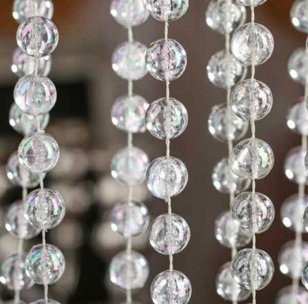 18 FT. 12mm Acrylic Crystal Garland Christmas Tree Decorations Sparkly String Sparkly Crystal Decor Balls Wholesale Gatsby Glam Glitz Beads