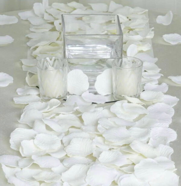 5,000 Ivory Flower Petals Ceremony Decorations Floral Aisle Wedding Event Romantic Cream Silk Rose Petals Table Scatter Confetti Wholesale