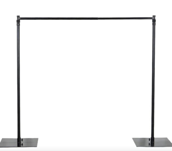 10 FT. Adjustable Heavy Duty Backdrop Stand Kit Steel Base Photography Studio Equipment Photo Booth Interview Portrait Picture PVC Free Ship