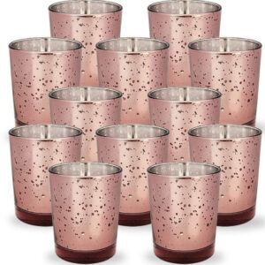 12 Wine Mercury Glass Votive Candle Holders Speckled Marsala Lighting Classic Reception Wedding Wholesale Burgundy Table Decor Free Ship