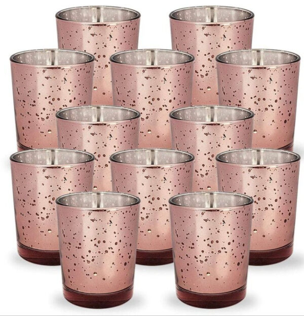 12 Wine Mercury Glass Votive Candle Holders Speckled Marsala Lighting Classic Reception Wedding Wholesale Burgundy Table Decor Free Ship