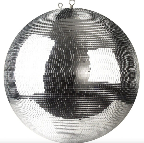 40 Inch XL Rotating Mirror Disco Ball Hanging Glass Mirrored Disco Decorations Party Groovy 70s Theme Retro Dance Christmas Decor Tree Sale