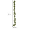 6 FT. Frosted Green Realistic Eucalyptus Leaf Garland Plant Waterproof Faux Hanging Vine Christmas Holiday Plant Deco Mantle Fireplace Sale