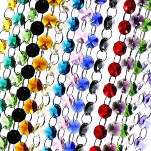 9 FT. Custom GLASS Crystal Garlands Christmas Tree Decorations Sparkly String Sparkly Decor Wholesale Wedding Floral Glam Glitz 14mm Beads