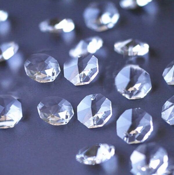 8-34MM Sized GLASS Crystal Beads Two Hole Sparkly Decor Wholesale Wedding Glass Beads Crystals Chandelier Parts Jewelry Craft Beads Sale