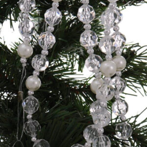 6 FT. Pearl and Crystal Beaded Garland Christmas Tree Decorations String Garlands Old Decor Sale Wholesale Garlands Gatsby Glam Wholesale