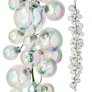 4 FT. Iridescent Pearl Ball Garland Christmas Tree Decorations Ornament String Garlands Party Fun Balls Wholesale Whimsical Sale