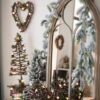 5.9FT Rustic Snowy Pine Christmas Garland FREE LED Lights Tree Decorations Primitive Garlands Holiday Decor Wholesale Mantle Fireplace Snow