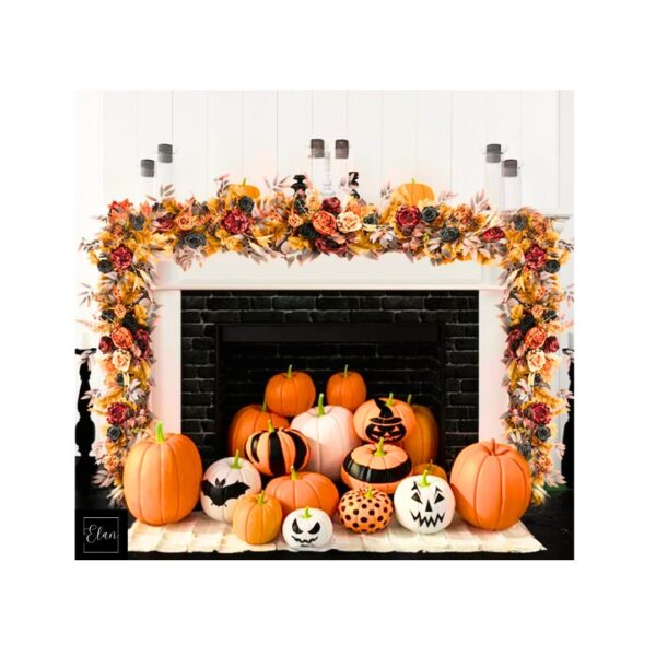 6 FT. Autumn Flower Garland Fall Harvest Decor Fall Decorations Fall Wedding Fireplace Mantel Decor Wholesale Thanksgiving Decor Terracotta