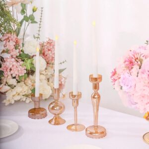 FOUR Gold Glass Taper Candle Holder Wholesale Centerpieces Wedding Reception Table Decorations Crystal Votive Decorations Housewarming Gift