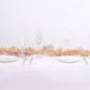 6 FT. Gold Leaf Garland Artificial Decorations Gold Branches Metallic Boxwood Vines Glam Christmas Holiday Table Setting Mantle Fireplace