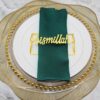 6 Bismillah Gold Napkin Rings, Islamic Table Setting, Eid Table Decor, Eid ul Fitr Table Decor, Allah Decorations, Eid Decor, Umrah Decor