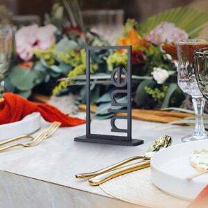 Black Wooden Table Frames Freestanding Table Sign Holders, Wood Number Display Stands, Wedding Frames, Event Table Numbers, Modern Table