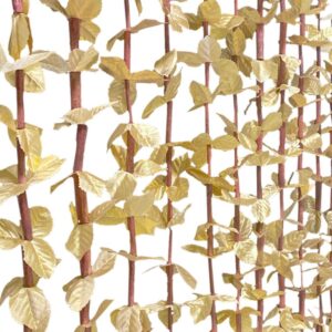 35" Gold Hanging Flower Curtain, Suspended Floral Curtain, Wedding Decor, Metallic Gold Flowers, Hanging Flowers, Wedding Floral Arch