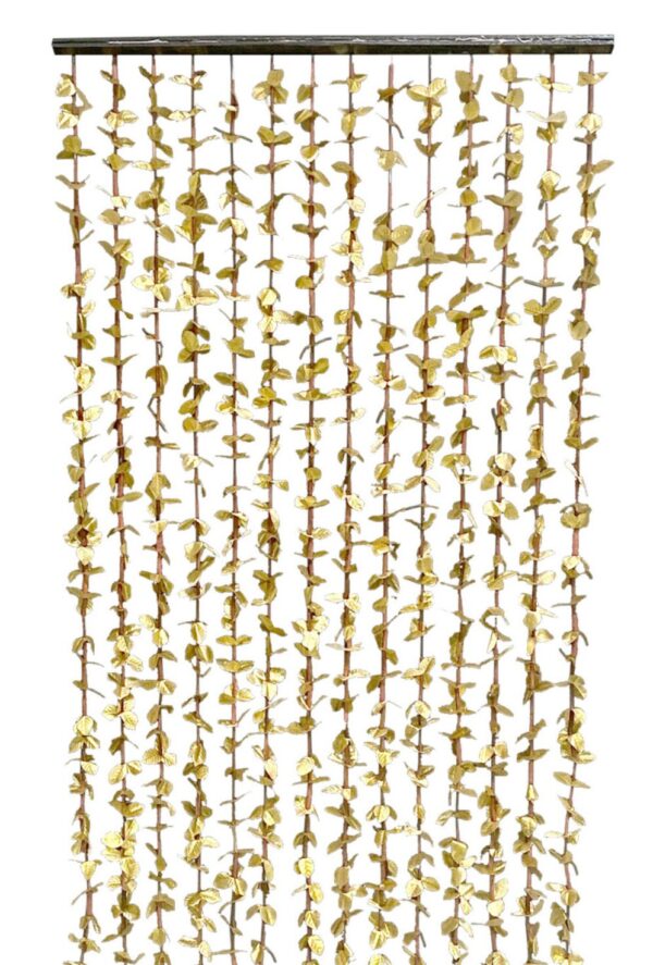 35" Gold Hanging Flower Curtain, Suspended Floral Curtain, Wedding Decor, Metallic Gold Flowers, Hanging Flowers, Wedding Floral Arch