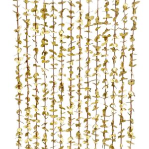 35" Gold Hanging Flower Curtain, Suspended Floral Curtain, Wedding Decor, Metallic Gold Flowers, Hanging Flowers, Wedding Floral Arch