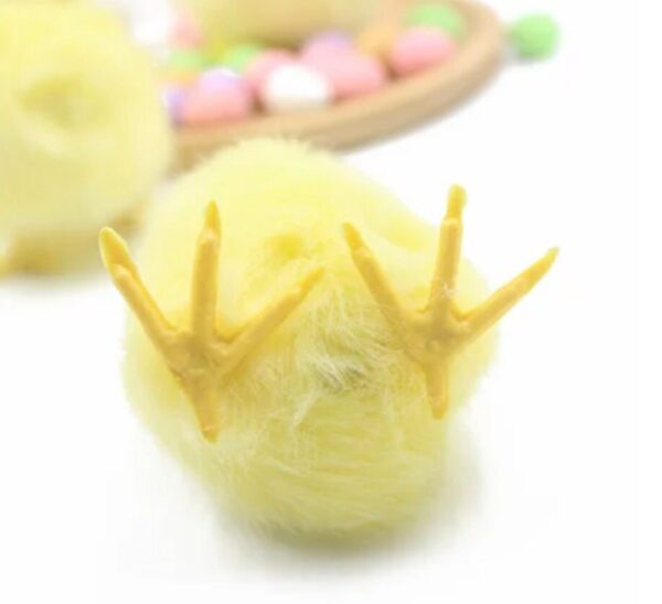 FOUR Baby Chicks Display, Yellow Chicks, Artificial Birds Decoration, Spring Decor, Baby Chick Props, Easter Table Settings, Cute Home Decor