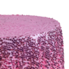 Large Payette Sequin Round 120" Tablecloth - Pink - Image 2