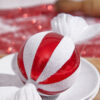Set of Three 7" Peppermint Gumball Twist Ornament