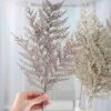 Four Platinum Sparkling Artificial Cedar Sprays - Image 2