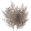 Four Platinum Sparkling Artificial Cedar Sprays