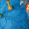 Velvet 120" Round Tablecloth - Dark Teal - Image 3