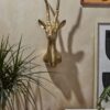 Metal Antelope Head Wall Mount Wall Art - Image 2