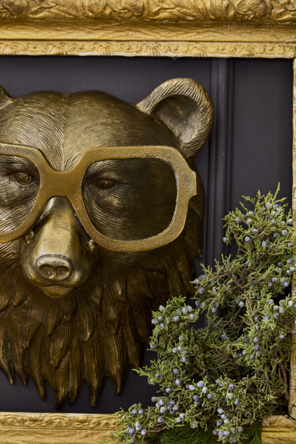 Eric and Eloise Metal Bear Wall Mount Art