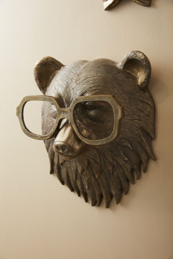 Eric and Eloise Metal Bear Wall Mount Art