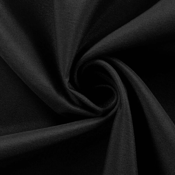 Polyester Round Tablecloth 120" Black - Durable & Seamless Design for Polished Event Styling - Image 10