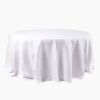 Polyester Round Tablecloth 120" White - Durable & Seamless Design for Polished Event Styling - Image 8