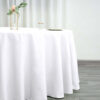 Polyester Round Tablecloth 120" White - Durable & Seamless Design for Polished Event Styling - Image 2